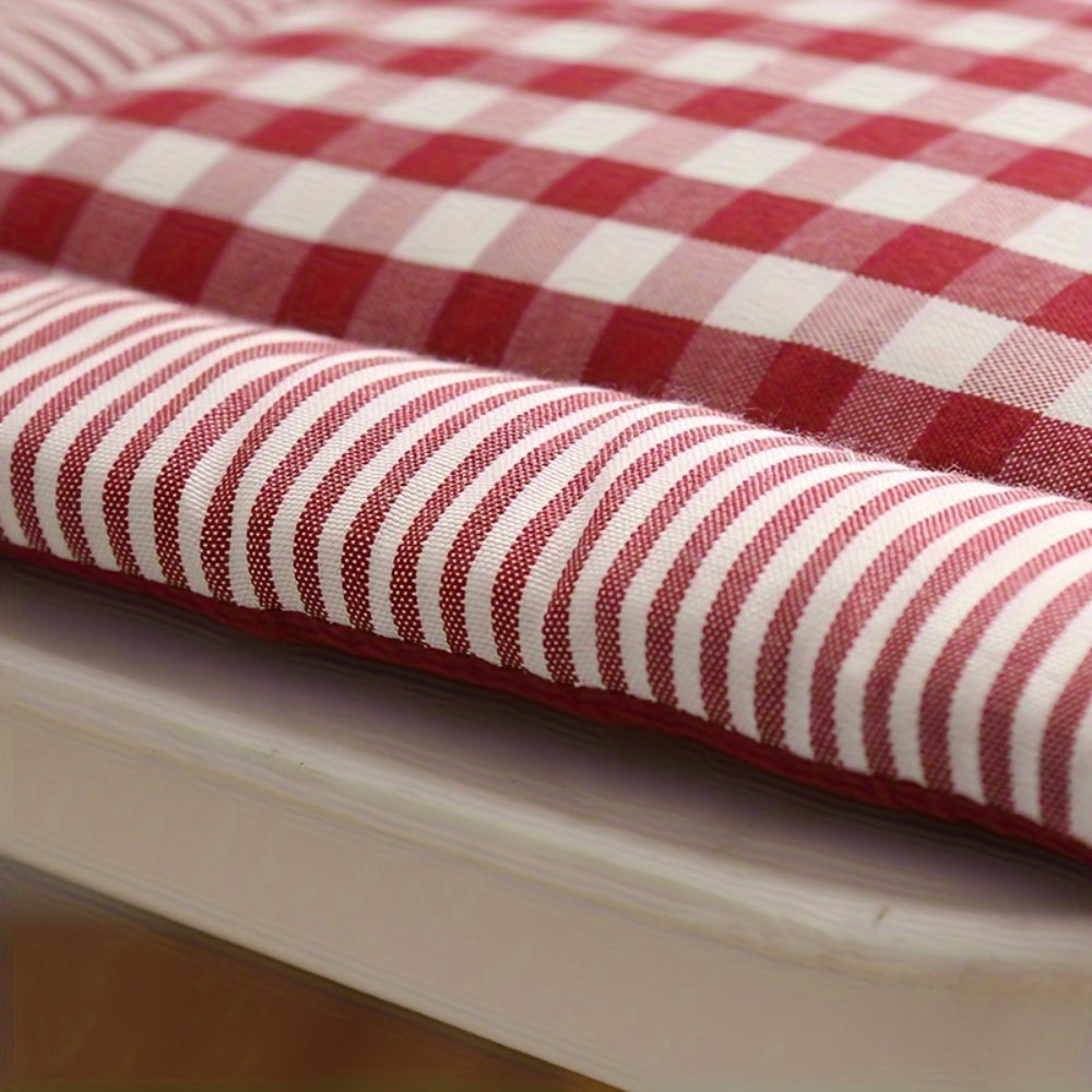 Liven Cotton Seat Pad Dining Chair Cushion — additional view