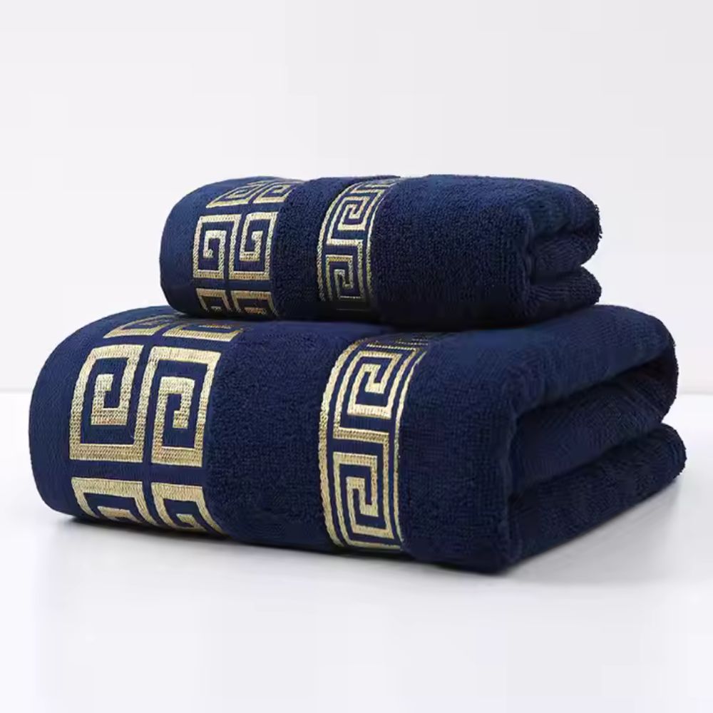 Casa Luxe Athena Cotton Towel Set | 2pcs — alternate angle view