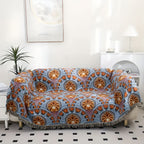 Lotus Bloom Jacquard Cotton Blanket — alternate angle view