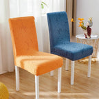 Fleur Smiley Flower Stretch Chair Cover — product in use