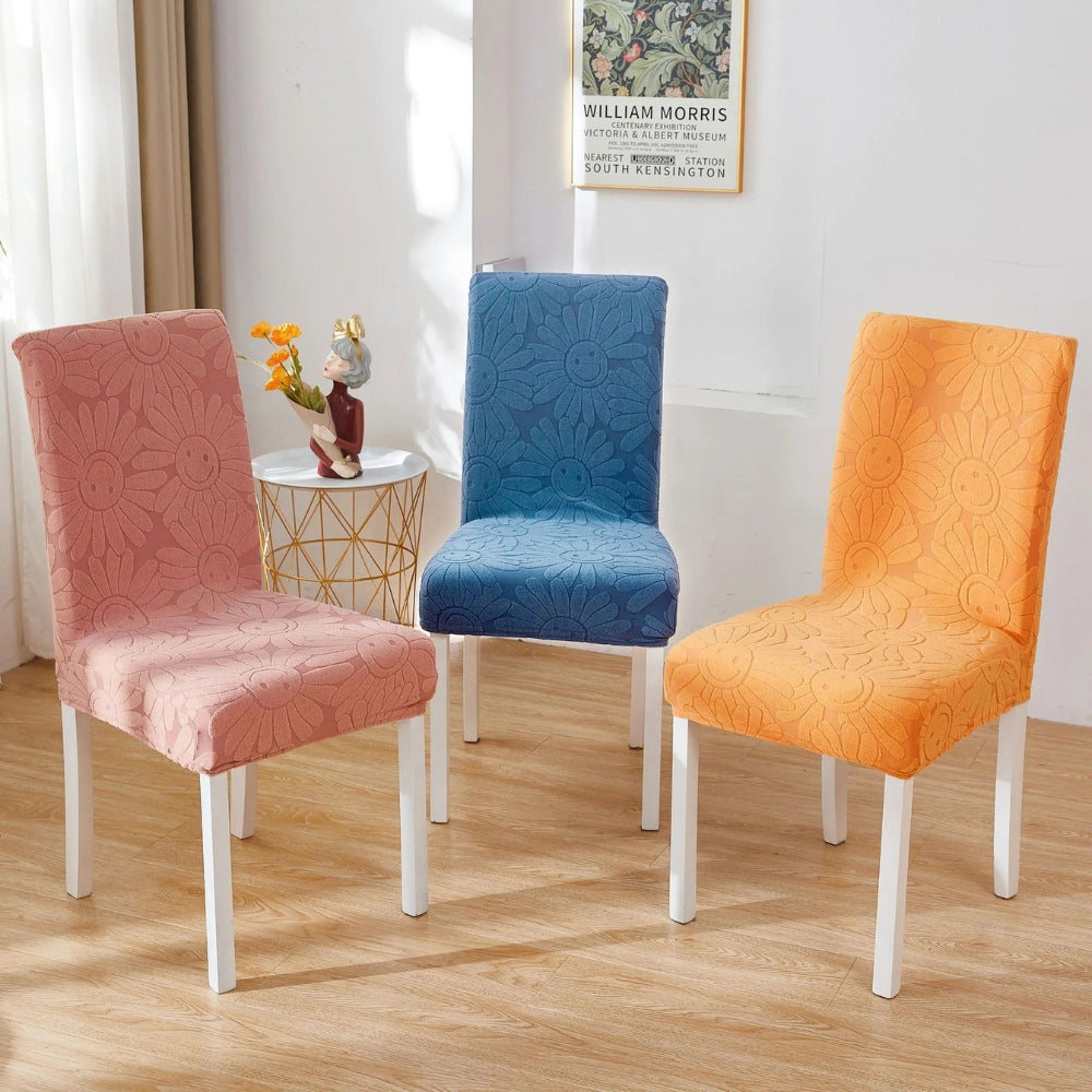 Fleur Smiley Flower Stretch Chair Cover — main product photo