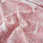 Lure Whisper Rose Cotton Blanket — product in use