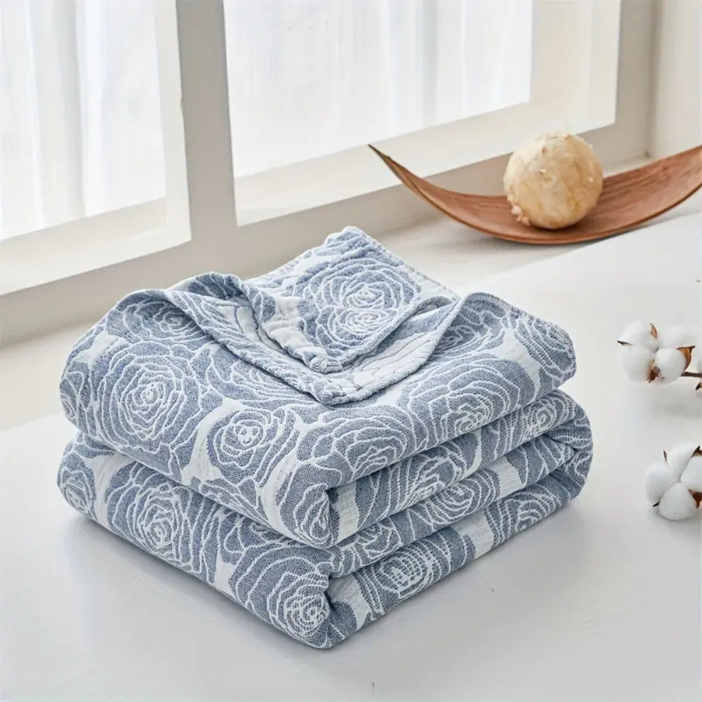 Lure Whisper Rose Cotton Blanket — additional view