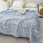 Lure Whisper Rose Cotton Blanket — lifestyle shot