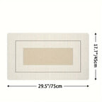 Lush Floral Striped Kitchen Mat — product close-up