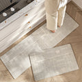 Lush Floral Striped Kitchen Mat — additional view