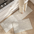 Lush Floral Striped Kitchen Mat — additional view