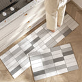 Lush Floral Striped Kitchen Mat — size and scale reference