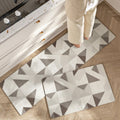 Lush Floral Striped Kitchen Mat — alternate angle view