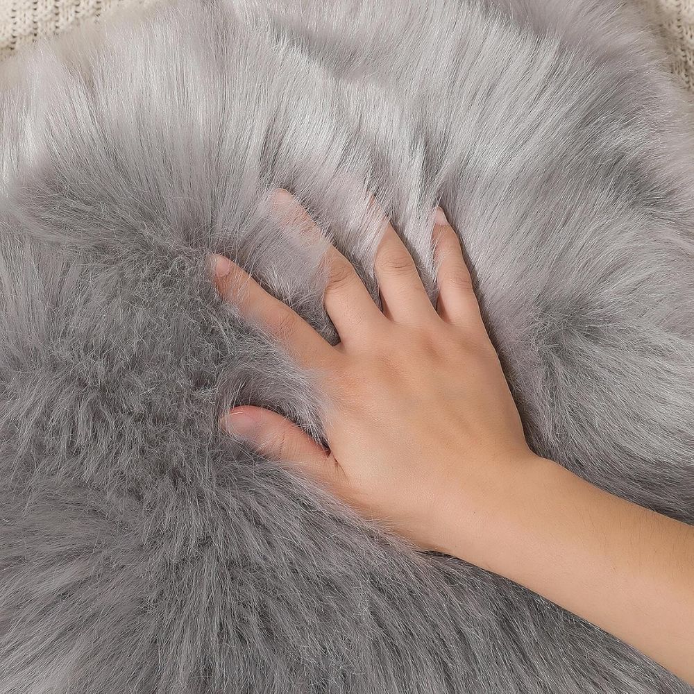 Lush Loom Faux Fur Rug — product detail view