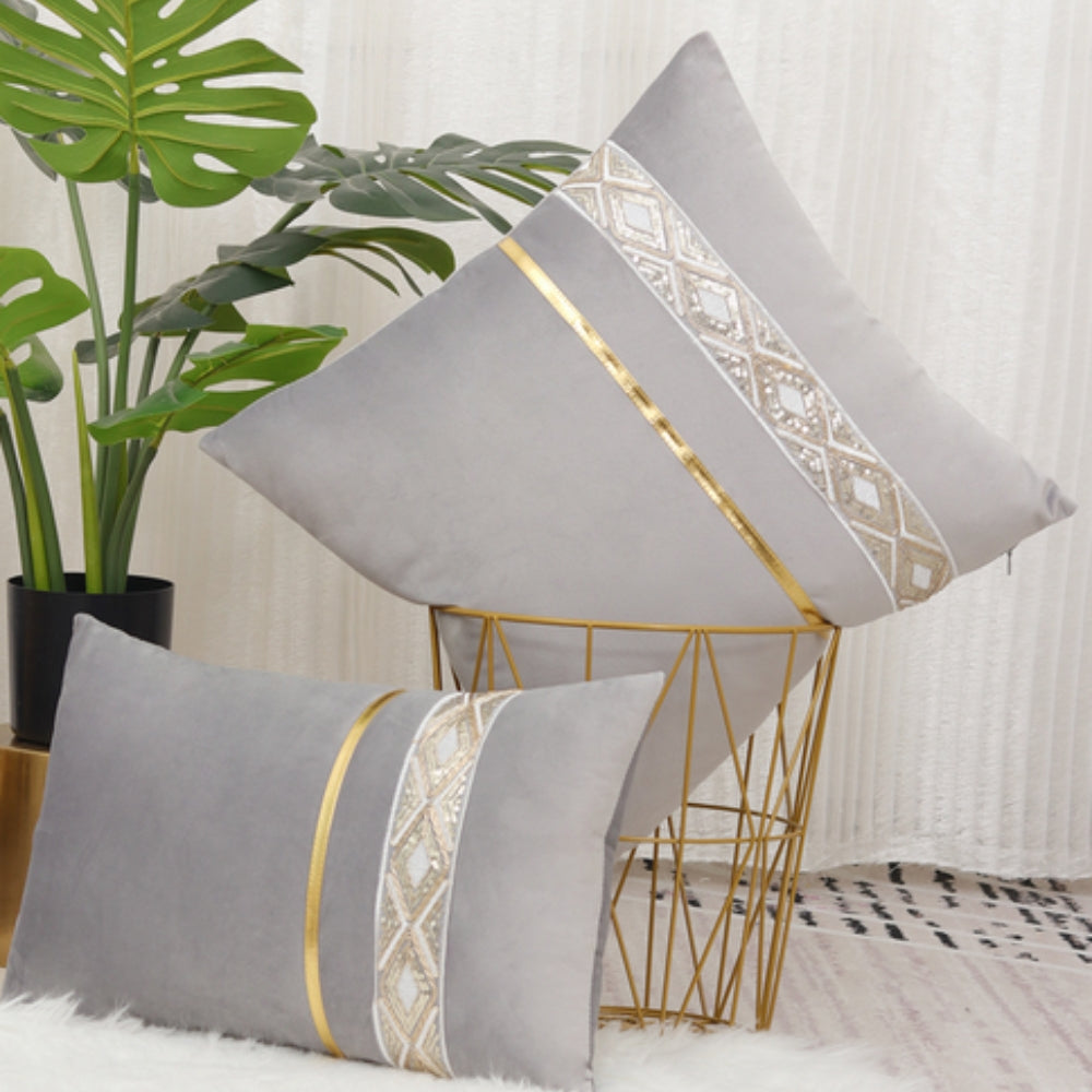 Luxe Stripe Cushion Cover — product close-up