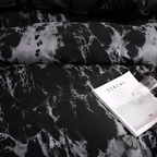 Luxe Black Marble | 3pcs Quilt Cover Sets — lifestyle shot