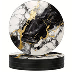 Luxury Marble Effect Drink Coasters | 5pcs Set — main product photo