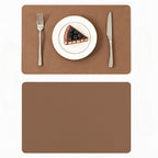 Luxury Vintage Leather Placemat — alternate angle view