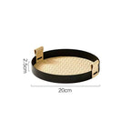 Nordic-Inspired Rattan Weave Tray — lifestyle shot
