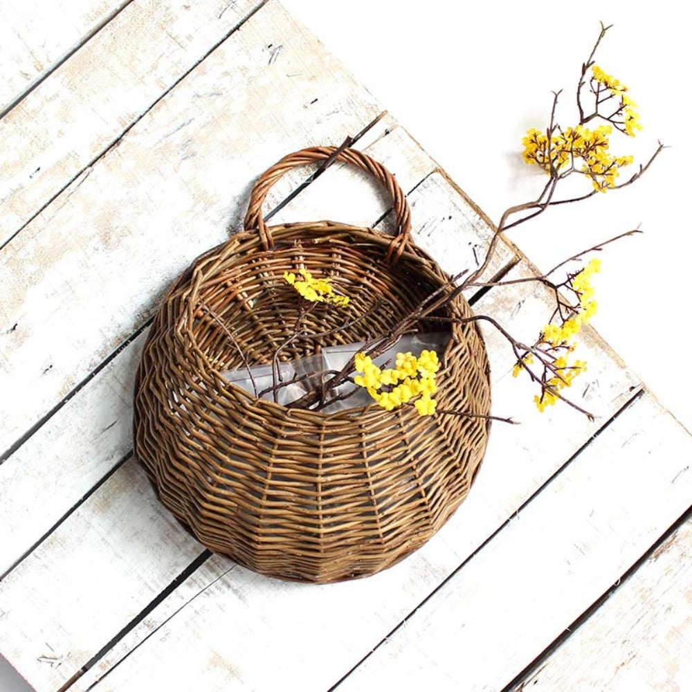 Maison Handwoven Hanging Basket — product in use