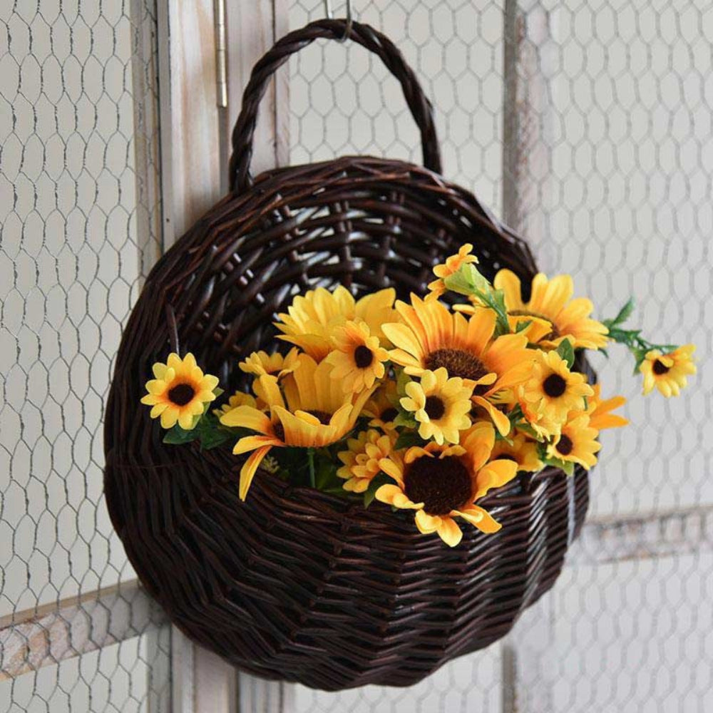 Maison Handwoven Hanging Basket — lifestyle shot