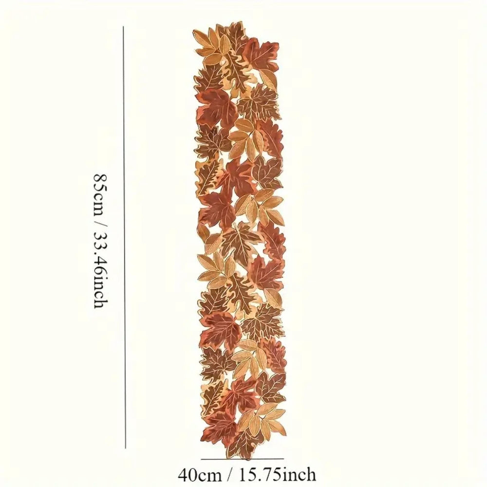 Autumn Leaves Table Runner for Dining Decor — additional view