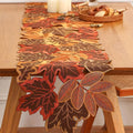 Autumn Leaves Table Runner for Dining Decor — alternate angle view