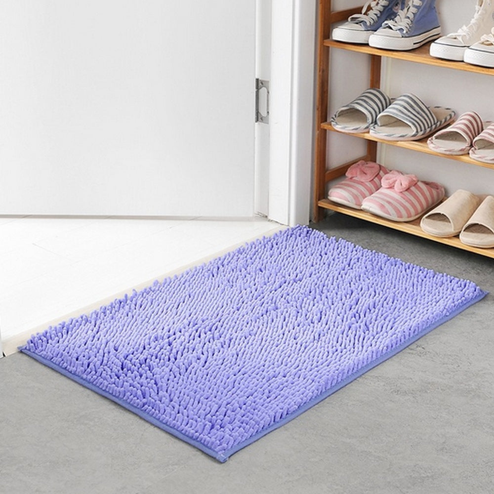 Mavi Soft Chenille Bath Mat — product close-up