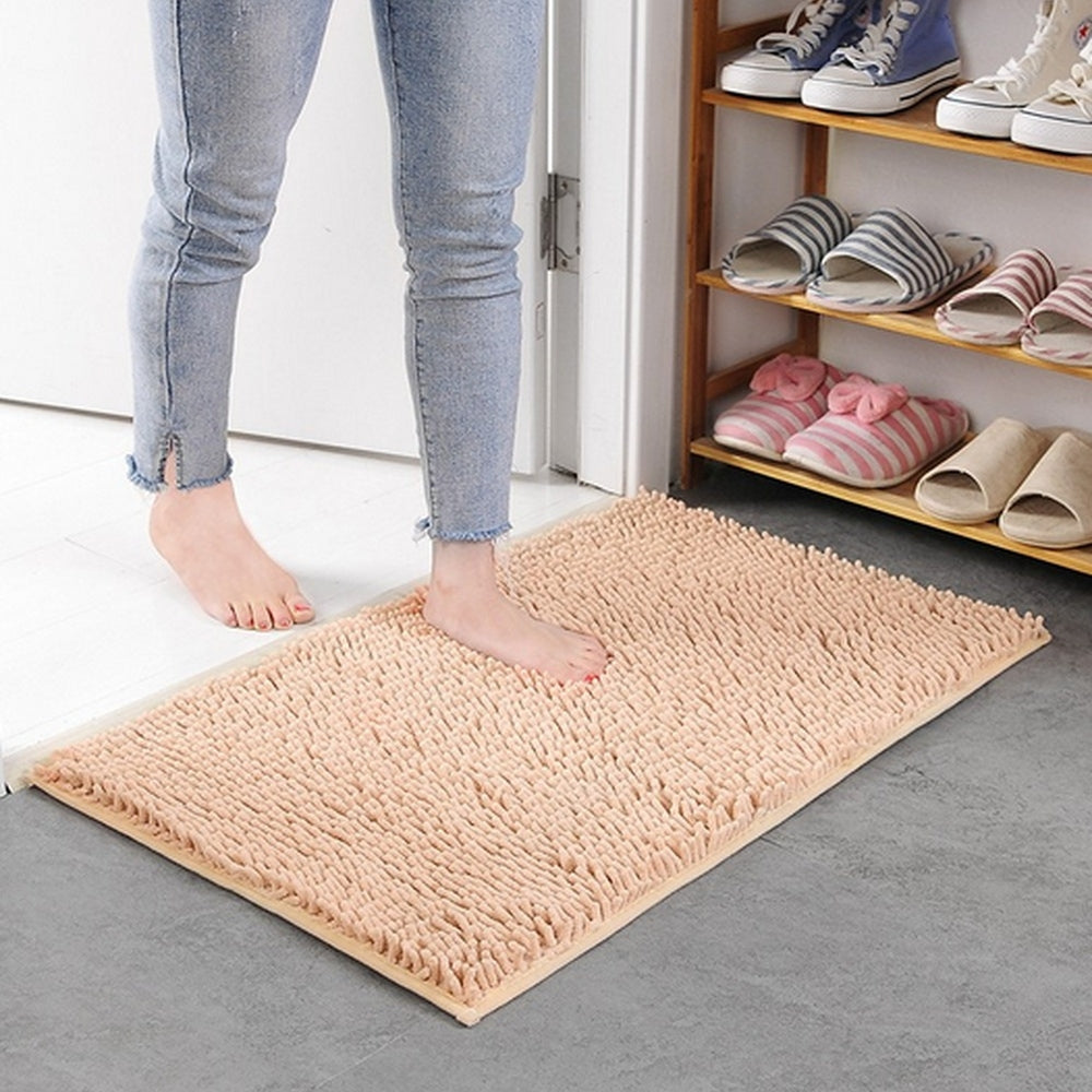 Mavi Soft Chenille Bath Mat — size and scale reference