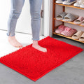 Mavi Soft Chenille Bath Mat — product in use