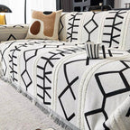 Maze Four-Season Chenille Sofa Cover — product in use