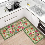 Meadow Boho Floral Kitchen Mat Set — main product photo