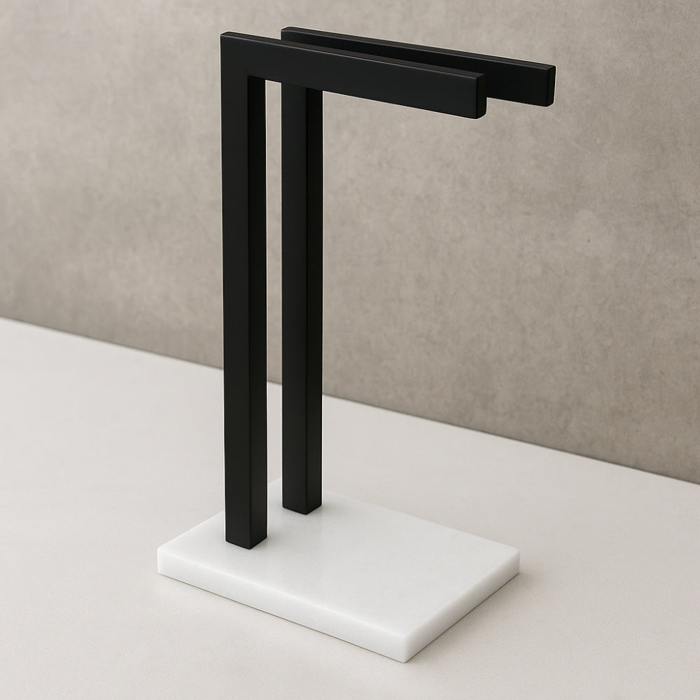 Minimalist Bathroom Vanity Double Towel Rack — main product photo