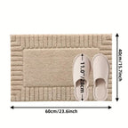 Minimalist Stripe Bath Rug Mat — size and scale reference