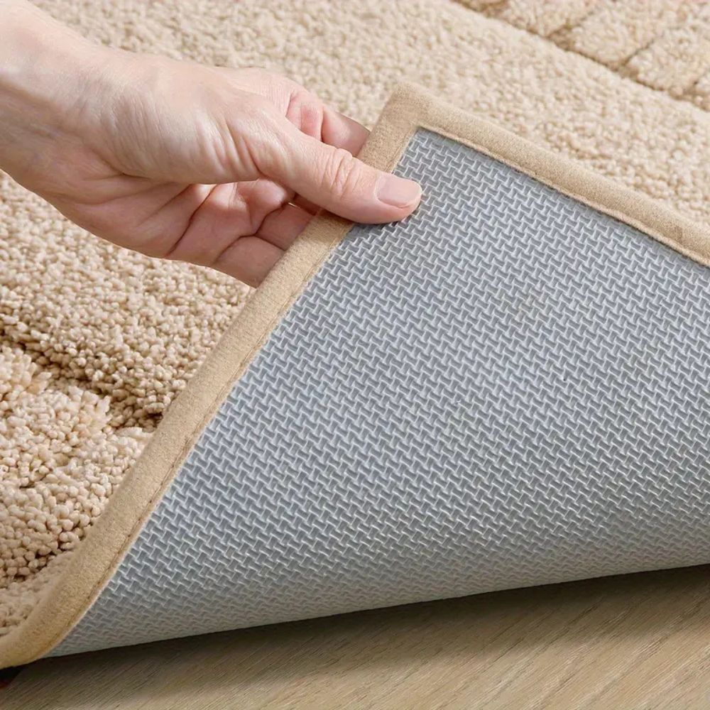 Minimalist Stripe Bath Rug Mat — product close-up