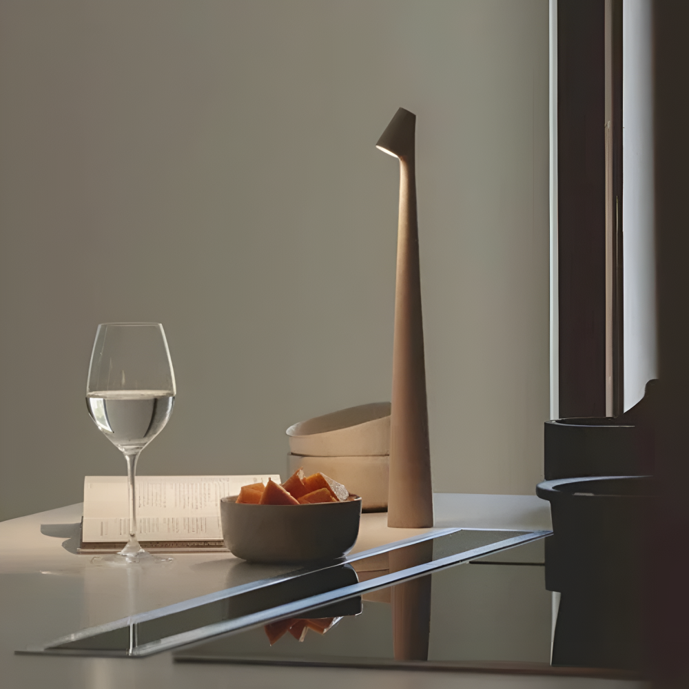 Minimalist Nordic Table Lamp — material texture close-up