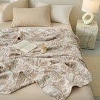Mirel All-Season Cotton Floral Blanket — product in use