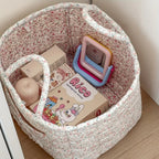 Miscellaneous Floral Quilted Storage Basket — product feature detail