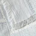 Mixed Tone Geometric Cotton Blanket — additional view