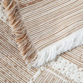 Mixed Tone Geometric Cotton Blanket — alternate angle view