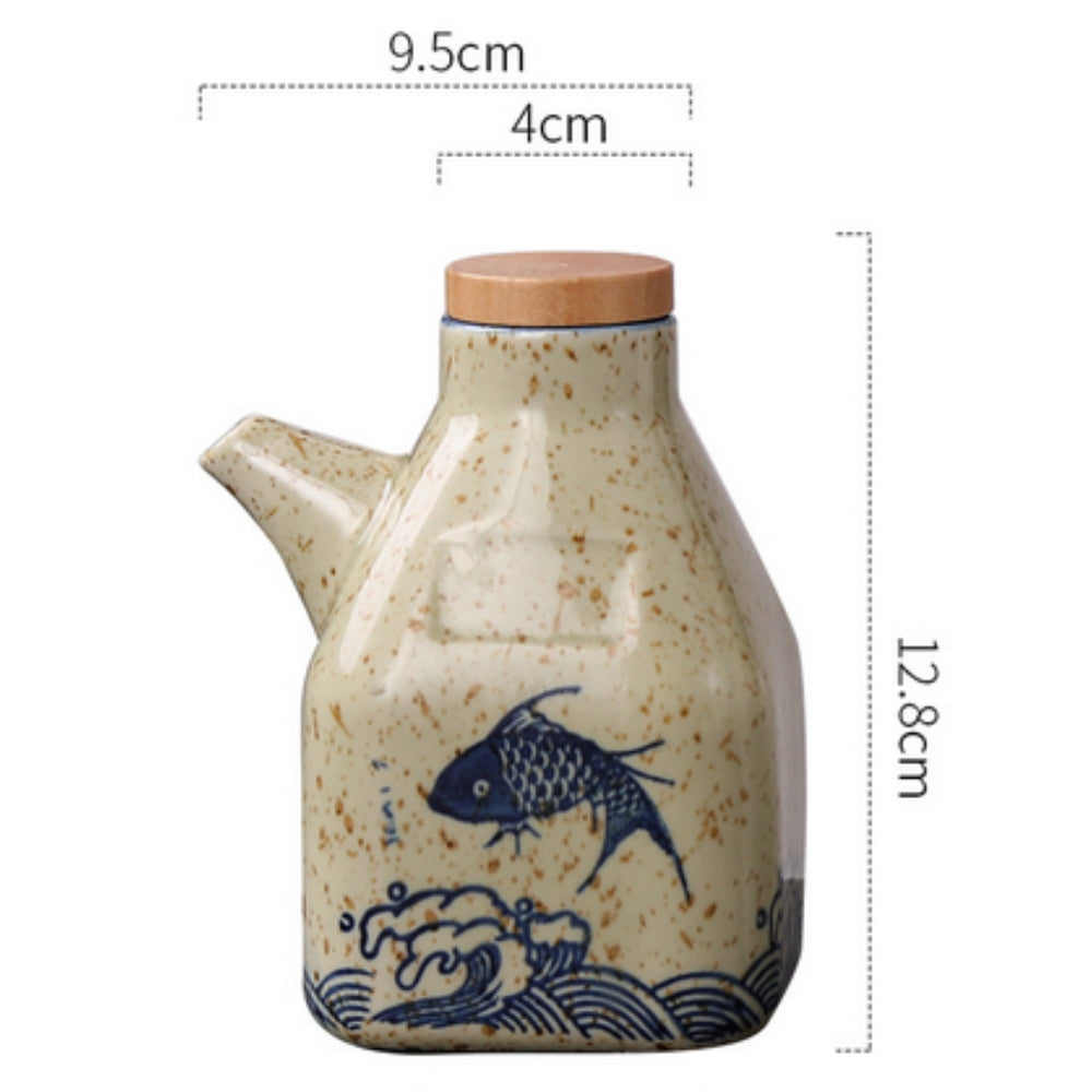 Mizuno Ceramic Oil and Sauce Dispenser — size and scale reference