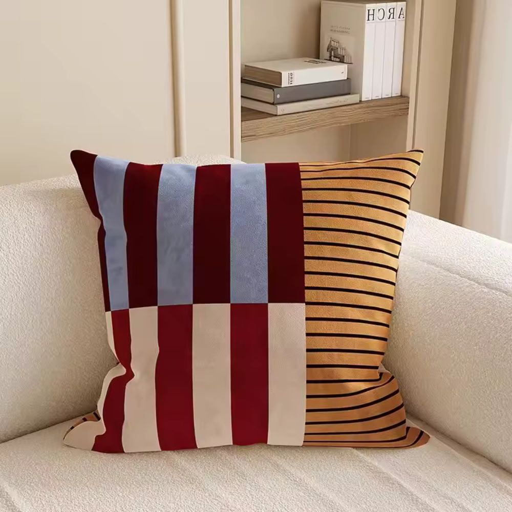 Mod Blocks Striped Cushion Cover — size and scale reference