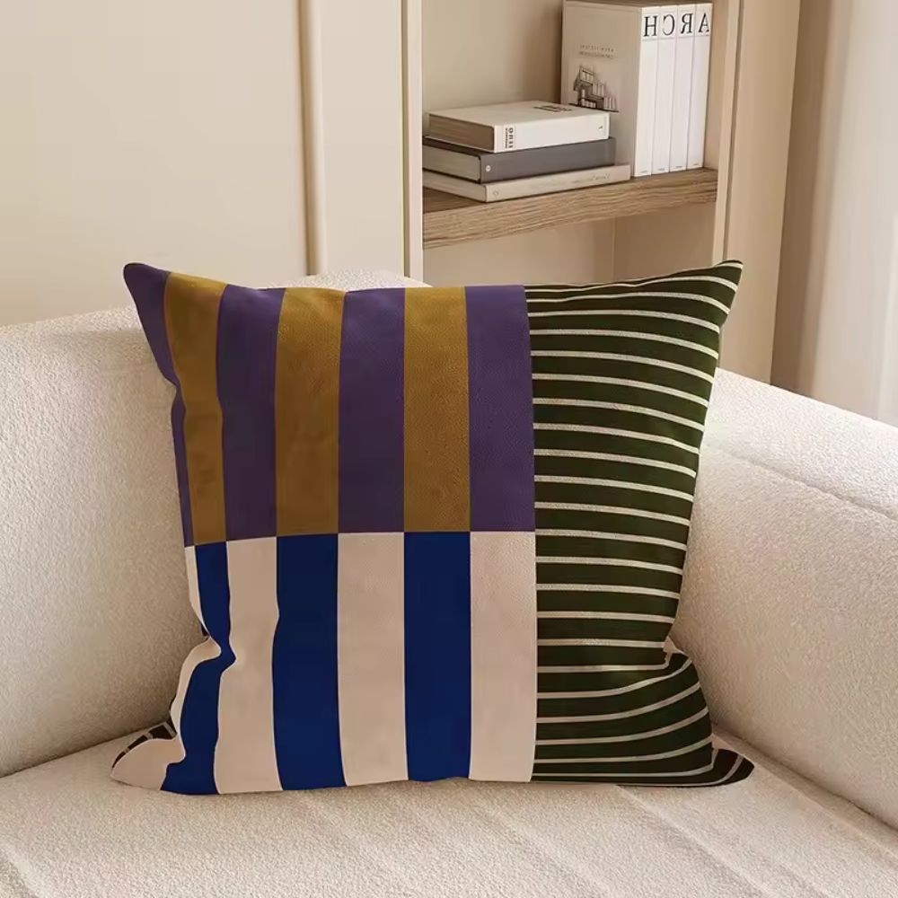 Mod Blocks Striped Cushion Cover — main product photo