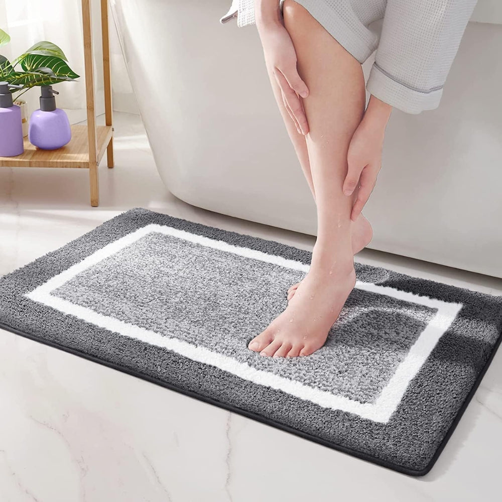 Modern Border Anti-Slip Bath Mat — alternate angle view