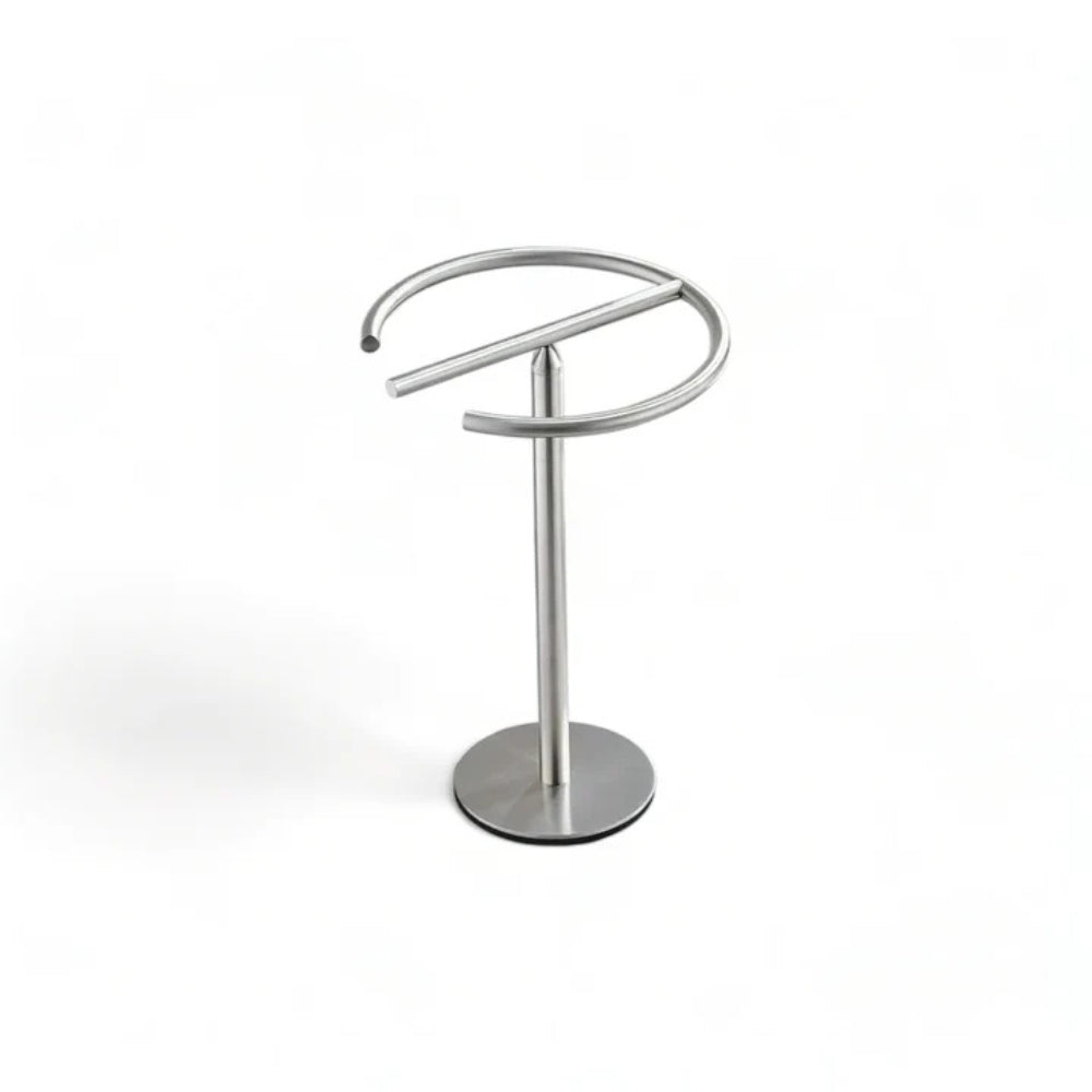 Modern Round Free-Standing Hand Towel Holder Rack — product feature detail
