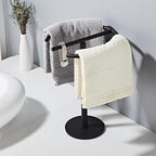 Modern Round Free-Standing Hand Towel Holder Rack — product in use
