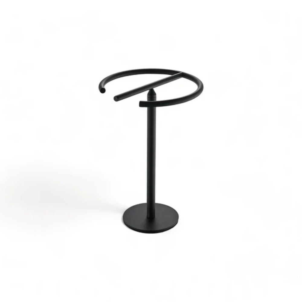 Modern Round Free-Standing Hand Towel Holder Rack — size and scale reference