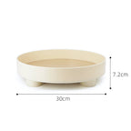 Modern Round Wooden Barbara Tray — additional view