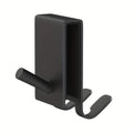 On Glass Stainless Shower Door Hooks — alternate angle view