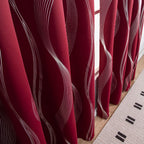 Modern Wave Pattern Blackout Curtain — product close-up