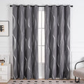 Modern Wave Pattern Blackout Curtain — alternate angle view
