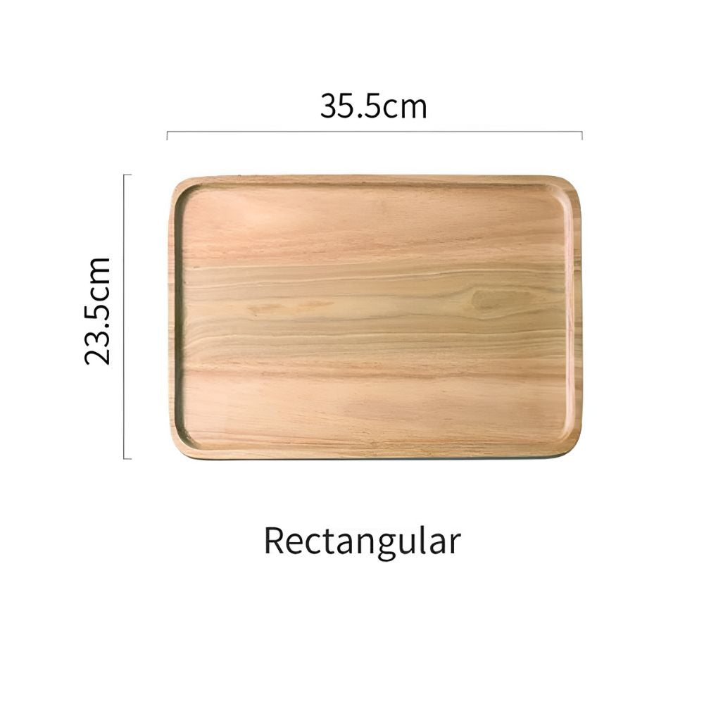 Modern Zen Bamboo Serving Plate — product in use