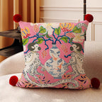Monkey Garden Cushion Cover Collection — product close-up