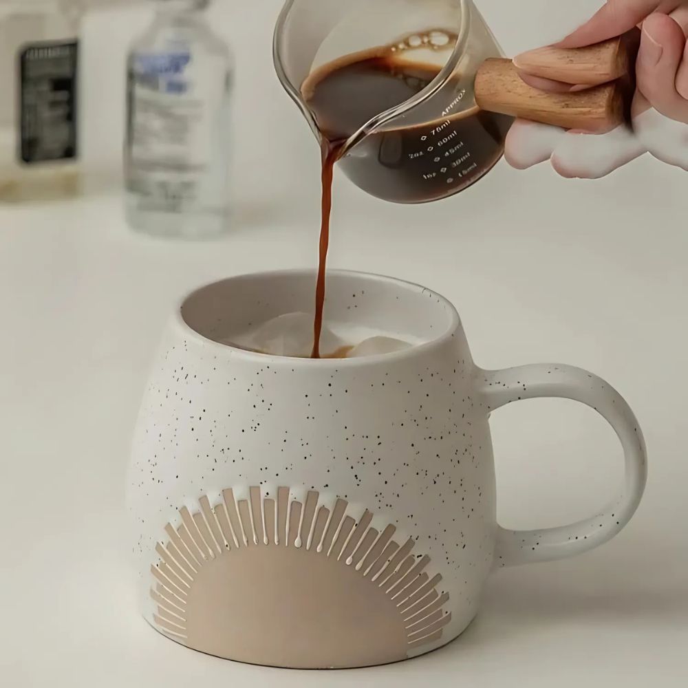 Morning Ember Ceramic Mug — lifestyle shot